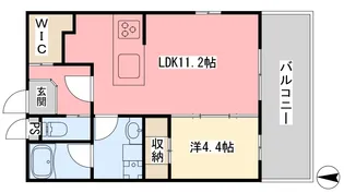 ANNEX Rainbow Tower【401号室】の間取り
