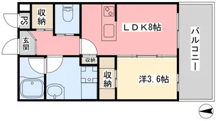 ANNEX Rainbow Tower【702号室】の間取り