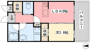 ANNEX Rainbow Tower【1002号室】の間取り