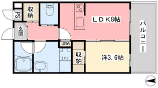 ANNEX Rainbow Tower【102号室】の間取り