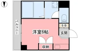 リバーサイドハイツ三原【302号室】の間取り