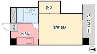 ハイツ岡本【301号室】の間取り