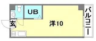 エトワール鉄砲町【507号室】の間取り