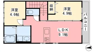 グランツハイム【2階】の間取り