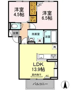 プレジデント持田 A棟【303号室】の間取り