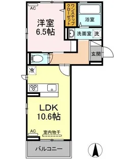プレジデント持田 B棟【306号室】の間取り