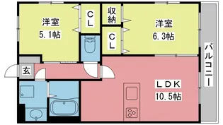 hopeace(ホーピース)【301号室】の間取り