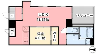 モンテ・ルーチェ喜与町【203号室】の間取り