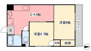 日野林ビル【402号室】の間取り