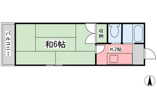 ブライトガーデン中村【101号室】の間取り