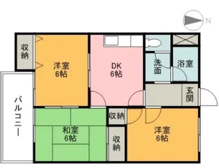 アイケンハイツ【205号室】の間取り