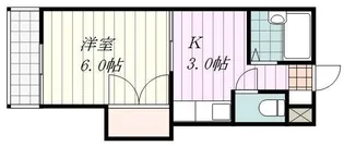 ジョイフル第1桑原【305号室】の間取り