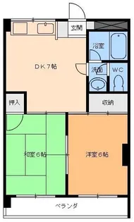 リッチフィールド古川西【1階】の間取り