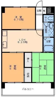 レジデンス松本【203号室】の間取り