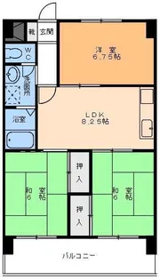 レジデンス松本【3階】の間取り