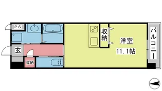 パグロ城北【703号室】の間取り