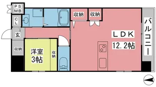 パグロ城北【305号室】の間取り