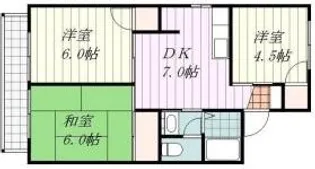 メゾン堀川B棟【101号室】の間取り