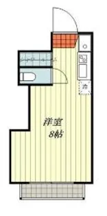 トロワボヌール北久米【201号室】の間取り