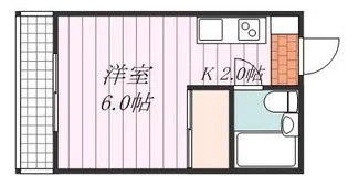 グリーンハイツ石手【402号室】の間取り