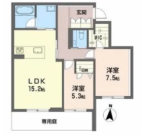シャーメゾン アヴァンセ【1階】の間取り