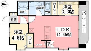 パグロ東署前【301号室】の間取り