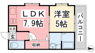 パス・パッセ平和【301号室】の間取り