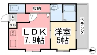 パス・パッセ平和【902号室】の間取り