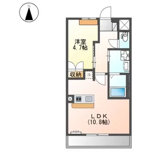 サンフィット【105号室】の間取り