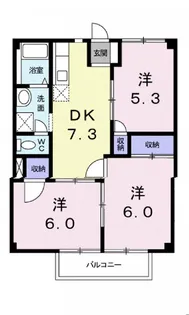ニューシティマツザワ【1階】の間取り