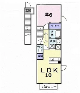 プラシードカーサⅡ【2階】の間取り