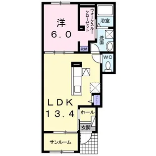 セントポーリア Ⅰ【1階】の間取り