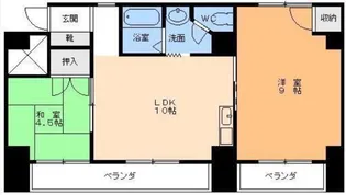 サンクオーレ古町【5階】の間取り