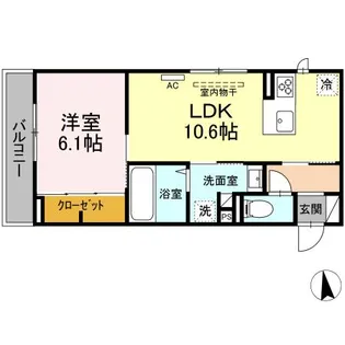 カトレアⅥ【3階】の間取り