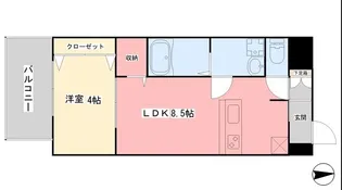 GRANDE ARCHE EDAMATSU【203号室】の間取り