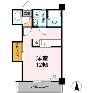 ドールハウス雄郡【3階】の間取り