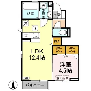 ルチルクォーツ【1階】の間取り