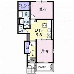 アルク トルースB【1階】の間取り