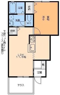 トレジャーシャイン【1階】の間取り