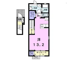 シャンド・フルール Y【2階】の間取り