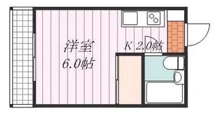 グリーンハイツ石手【503号室】の間取り
