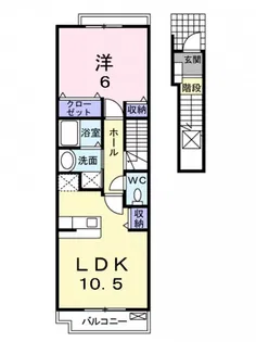 レーベン・バオム C【2階】の間取り