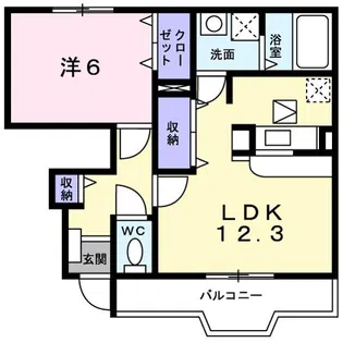ウィッシュⅢ【1階】の間取り