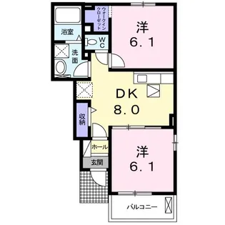 セレノ・セレーノⅡ【1階】の間取り