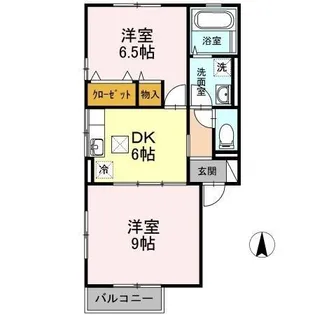 リビングタウン高岡 A棟【1階】の間取り