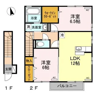 バリュアブル E棟【2階】の間取り