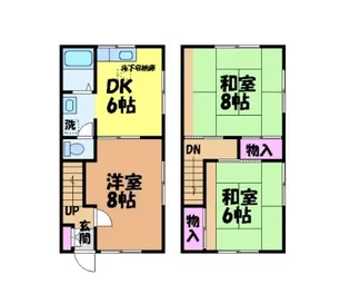 コーポさかもと【102号室】の間取り