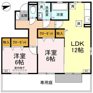 シャルマン【1階】の間取り