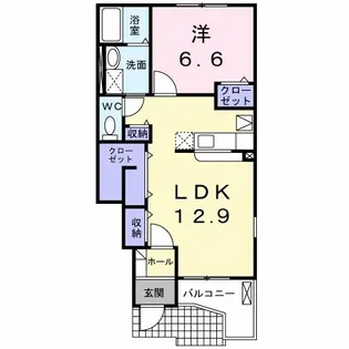 ファスタージュ Ⅱ【1階】の間取り