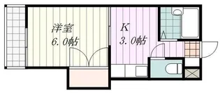 ジョイフル第1桑原【307号室】の間取り